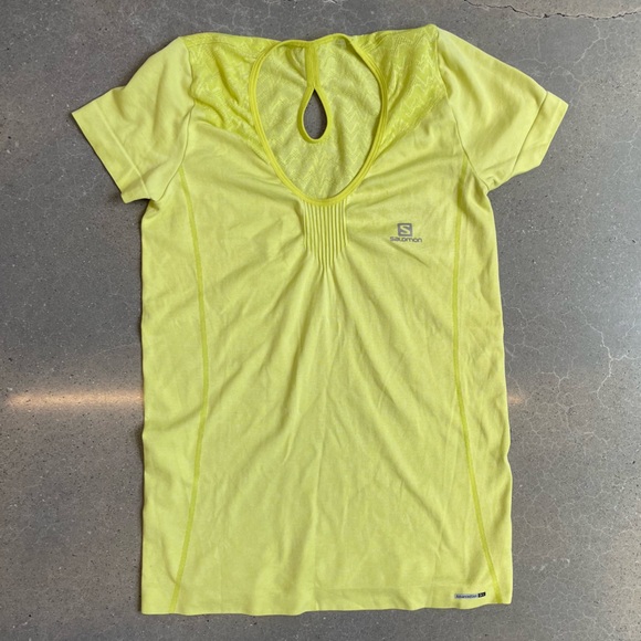 salomon elevated seamless running tech shirt advancedskin dry reflective medium - Picture 7 of 15